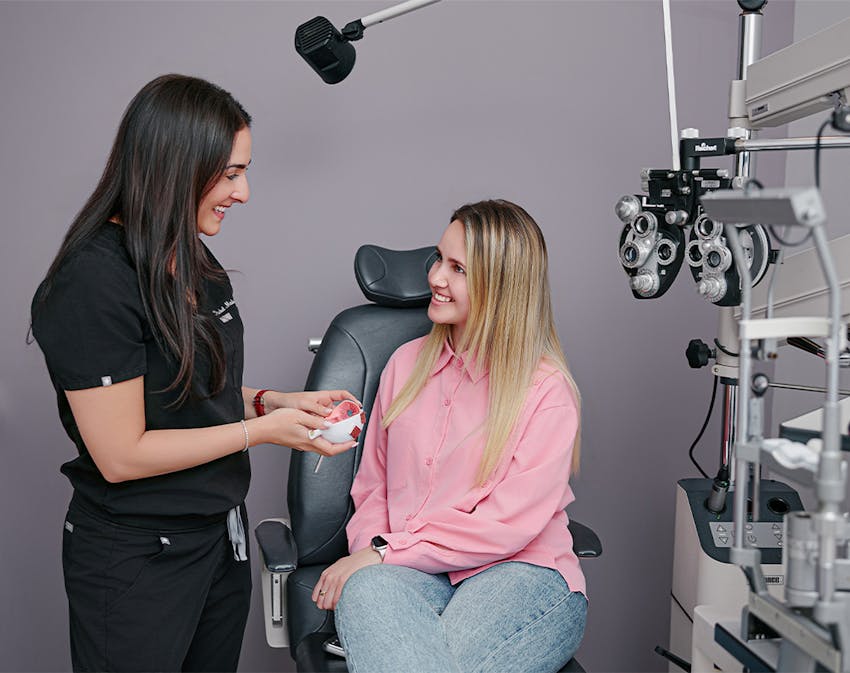 doctor examining a patient