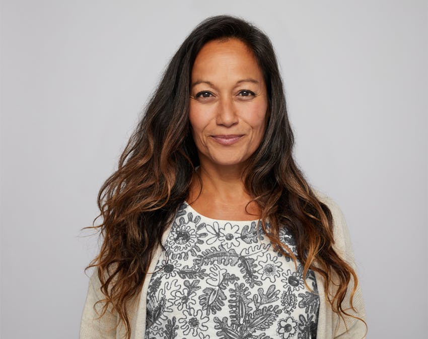 woman smiling