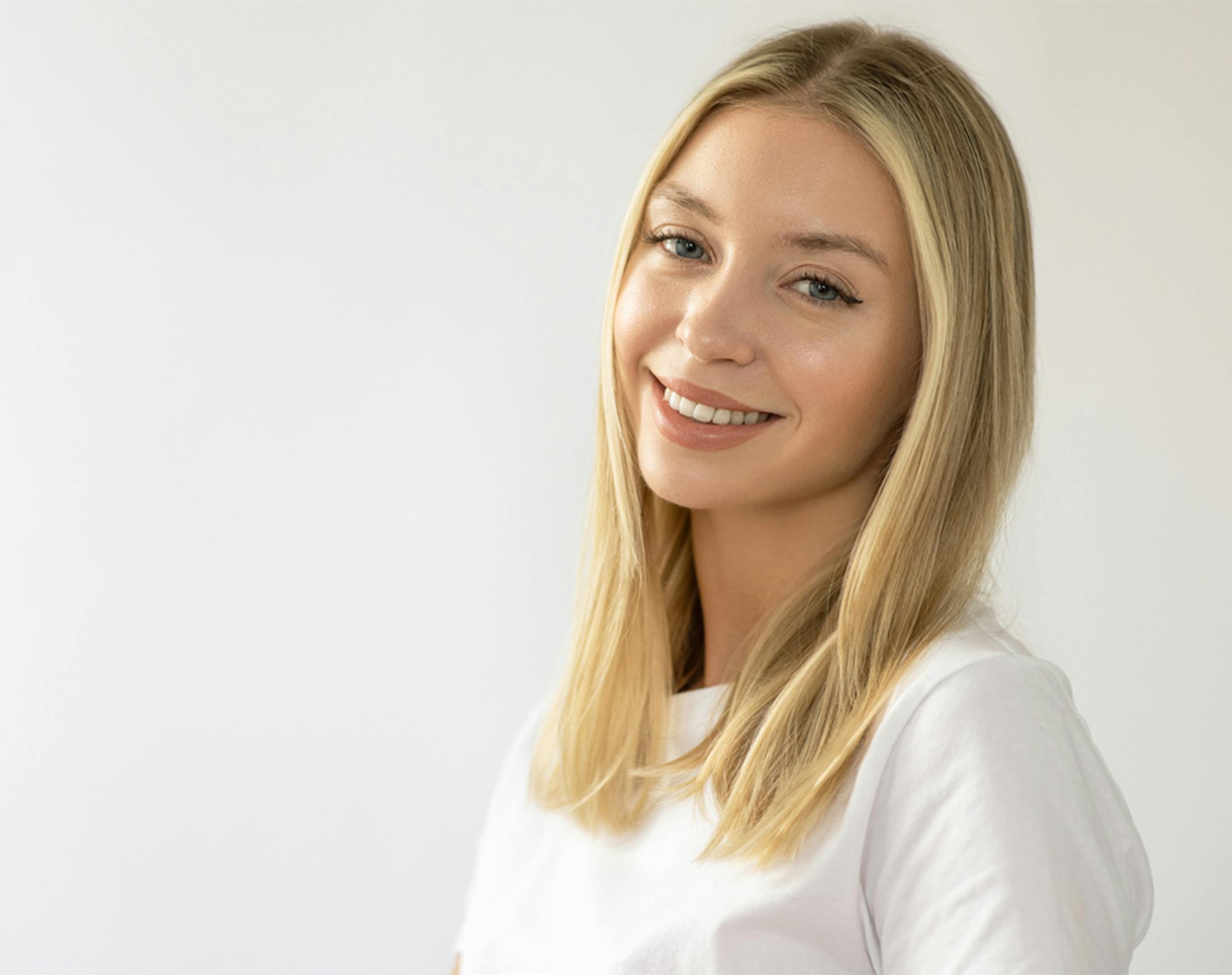 woman smiling