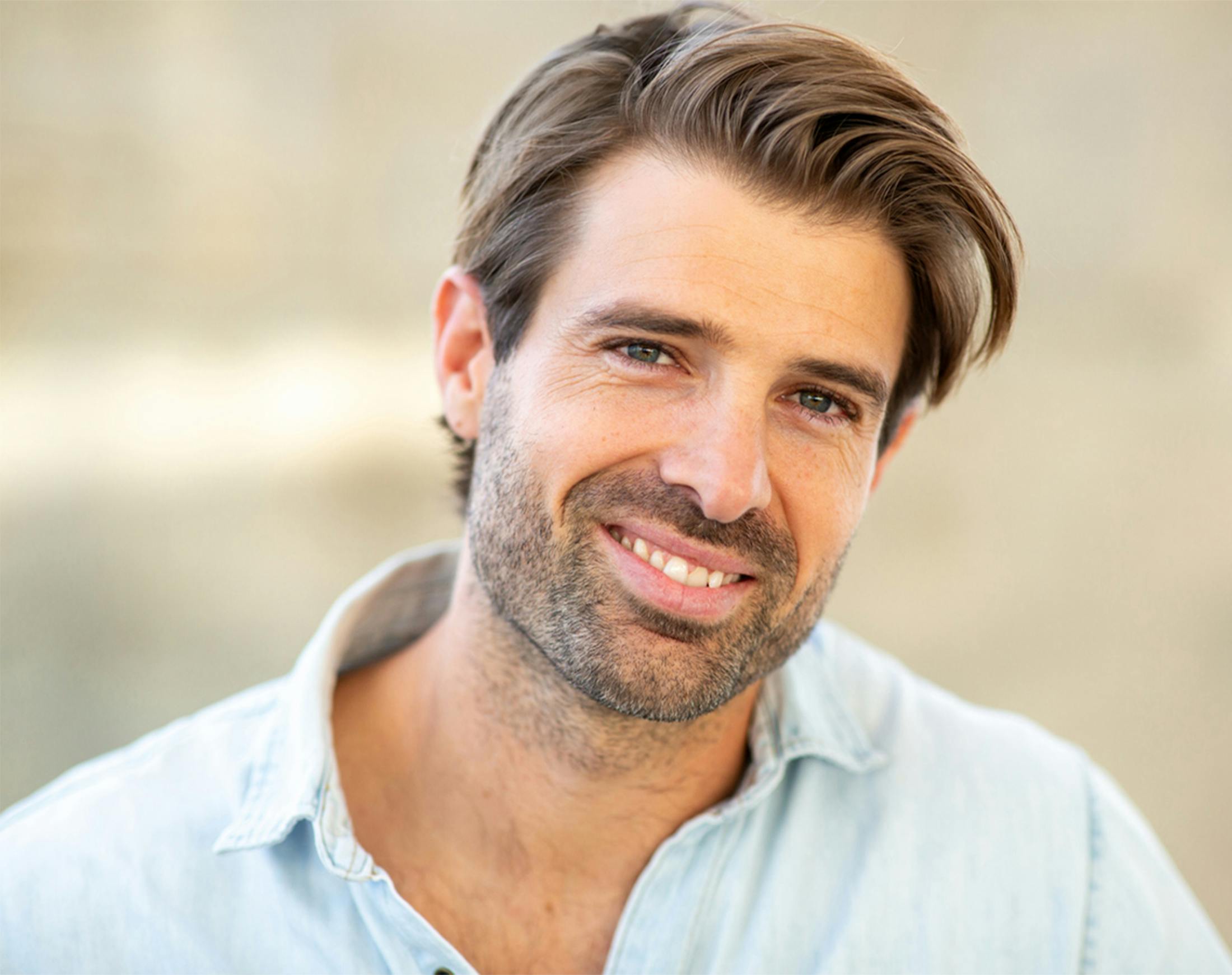 man smiling