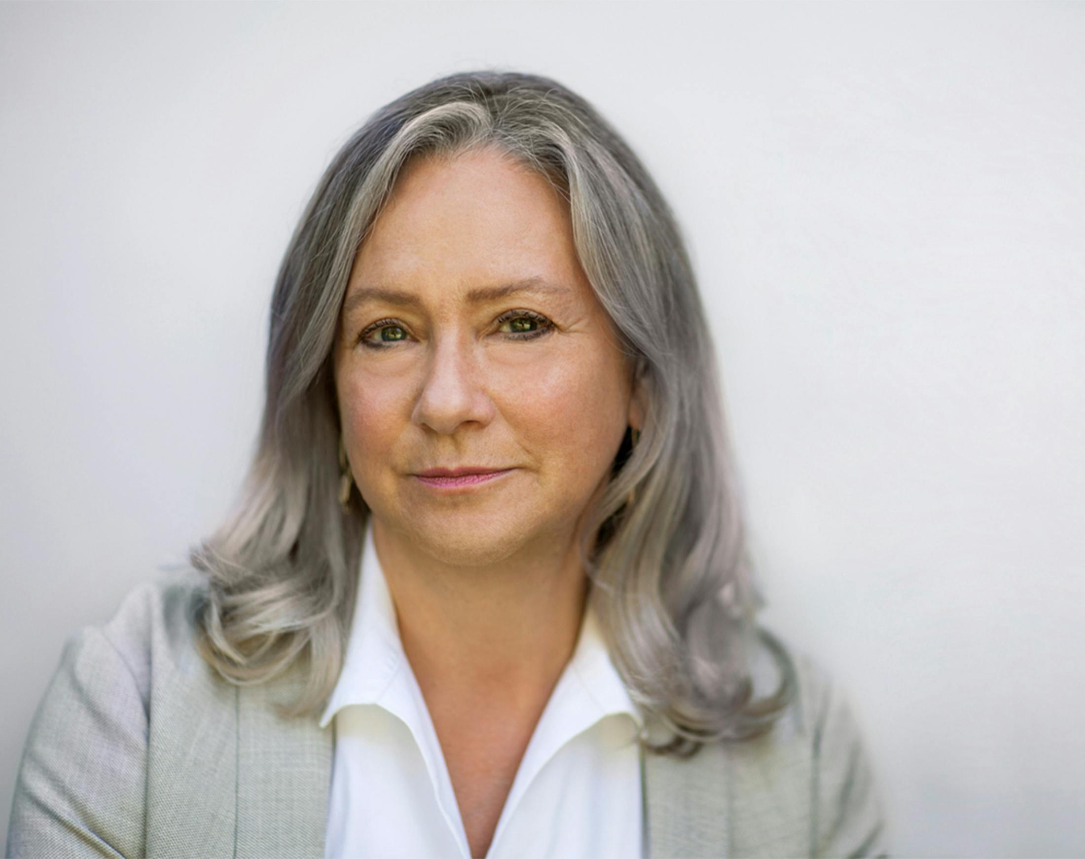 older woman smiling
