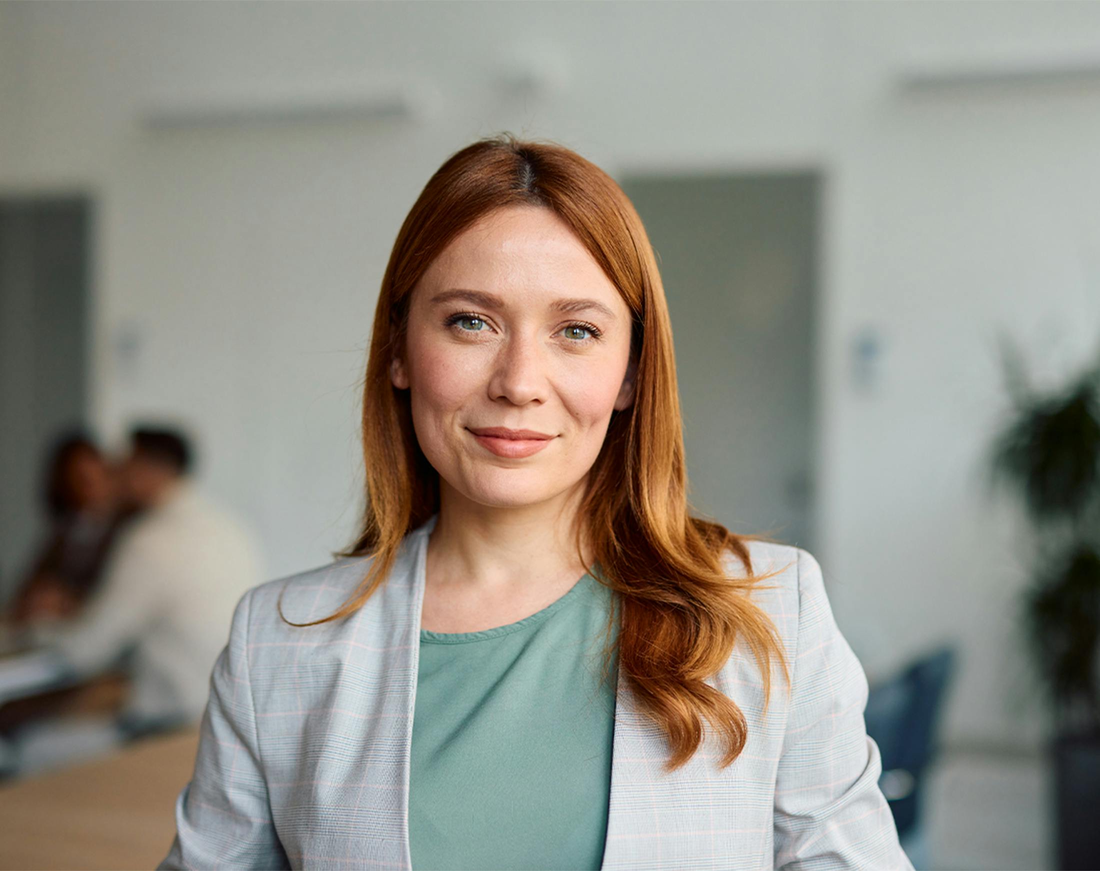woman smiling