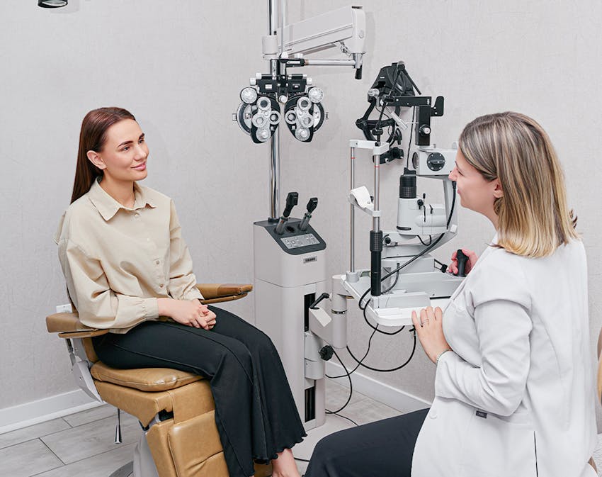 doctor examining a patient