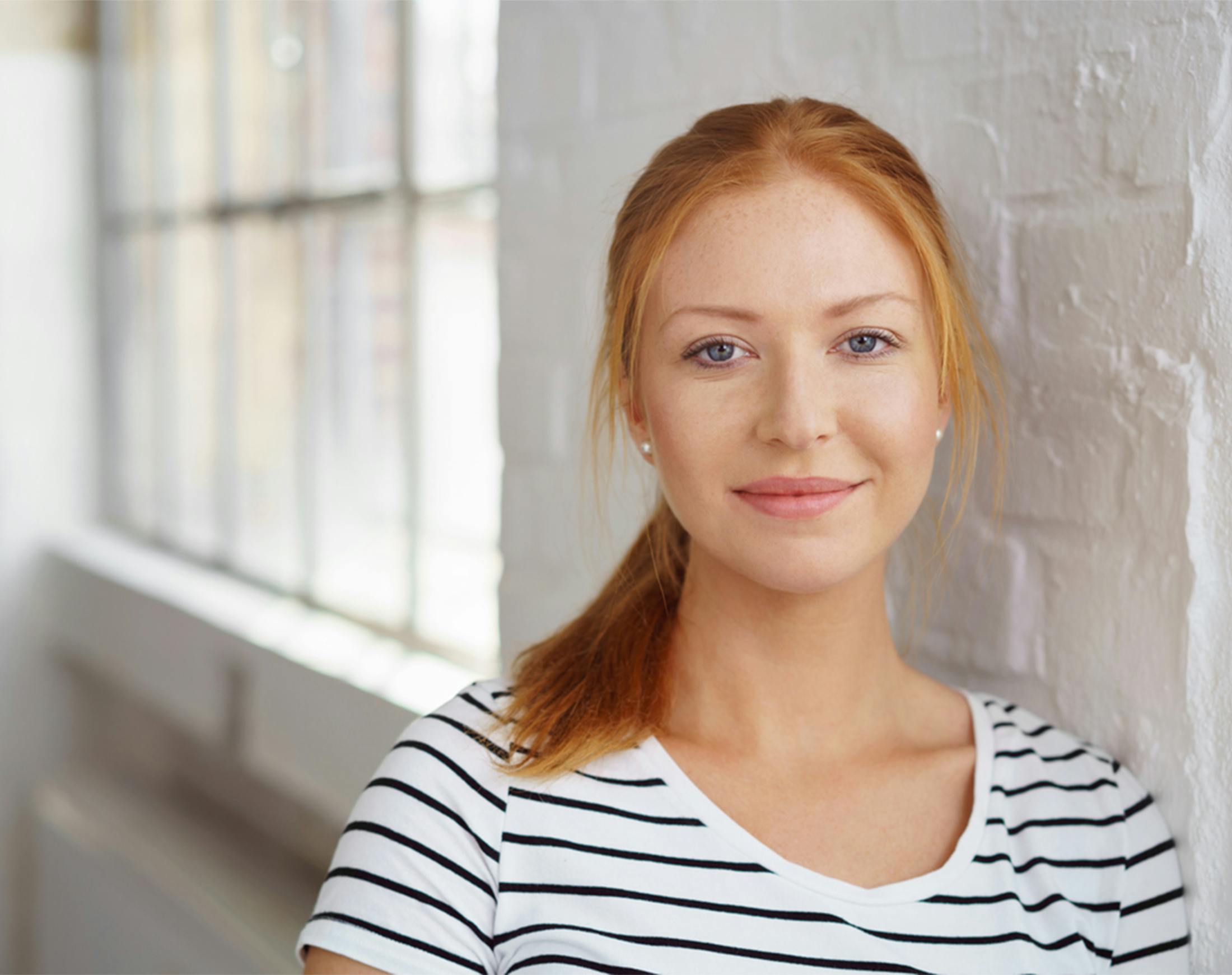 woman smiling