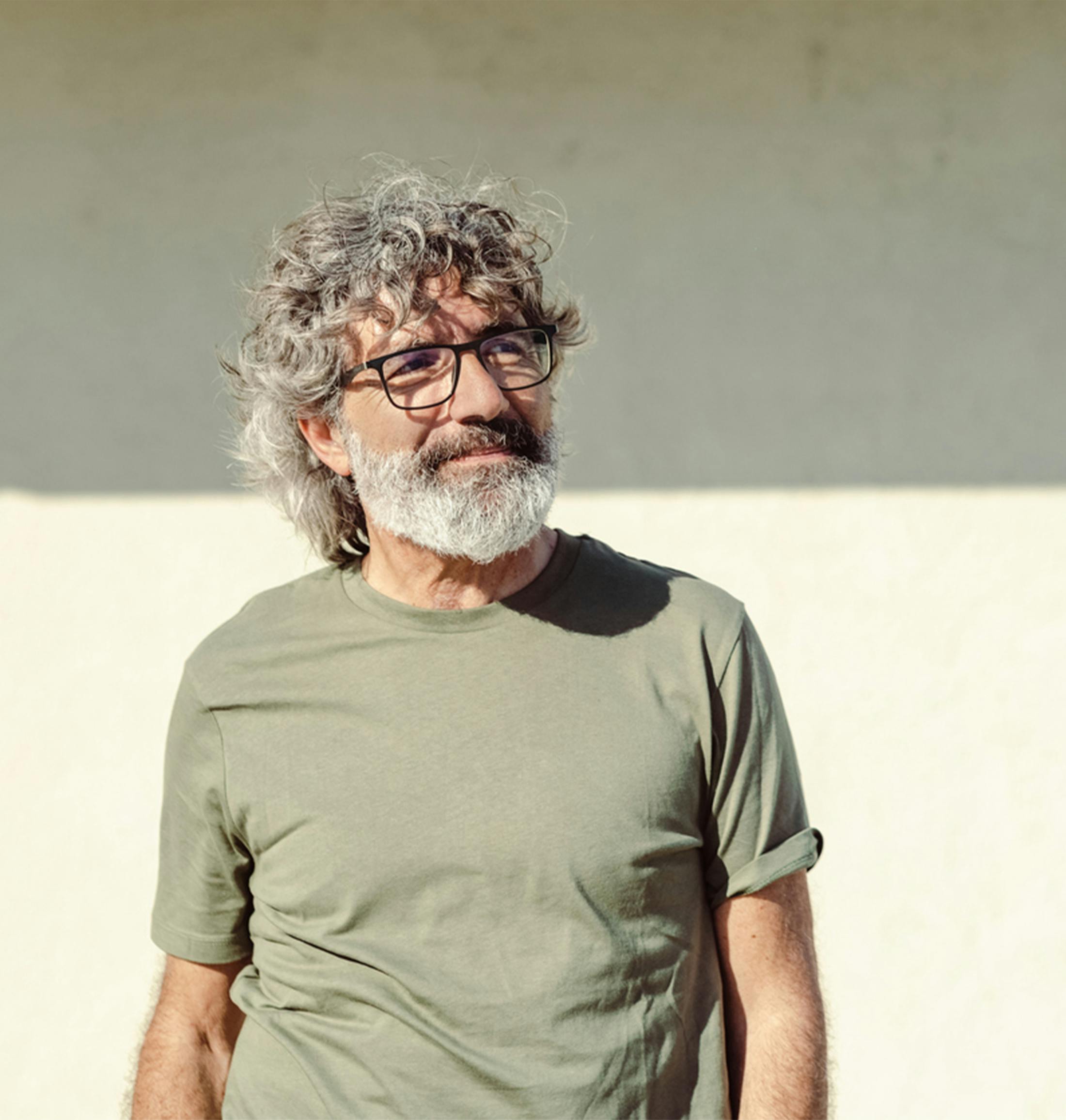 older man smiling