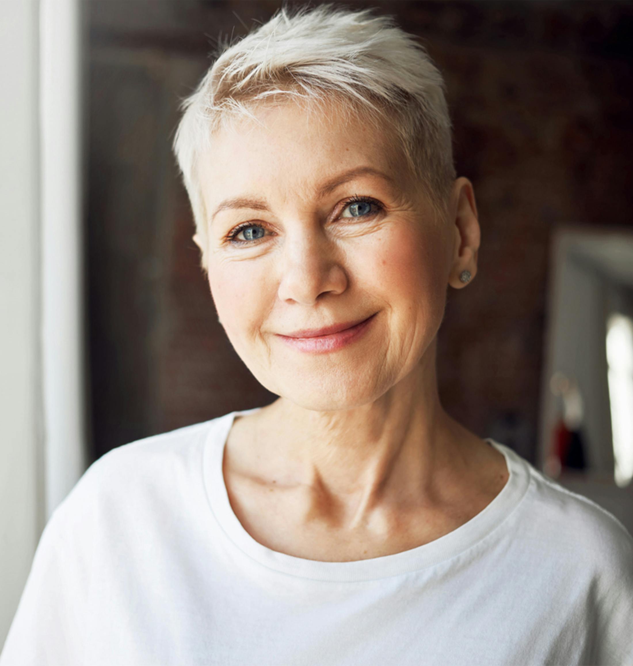 woman smiling