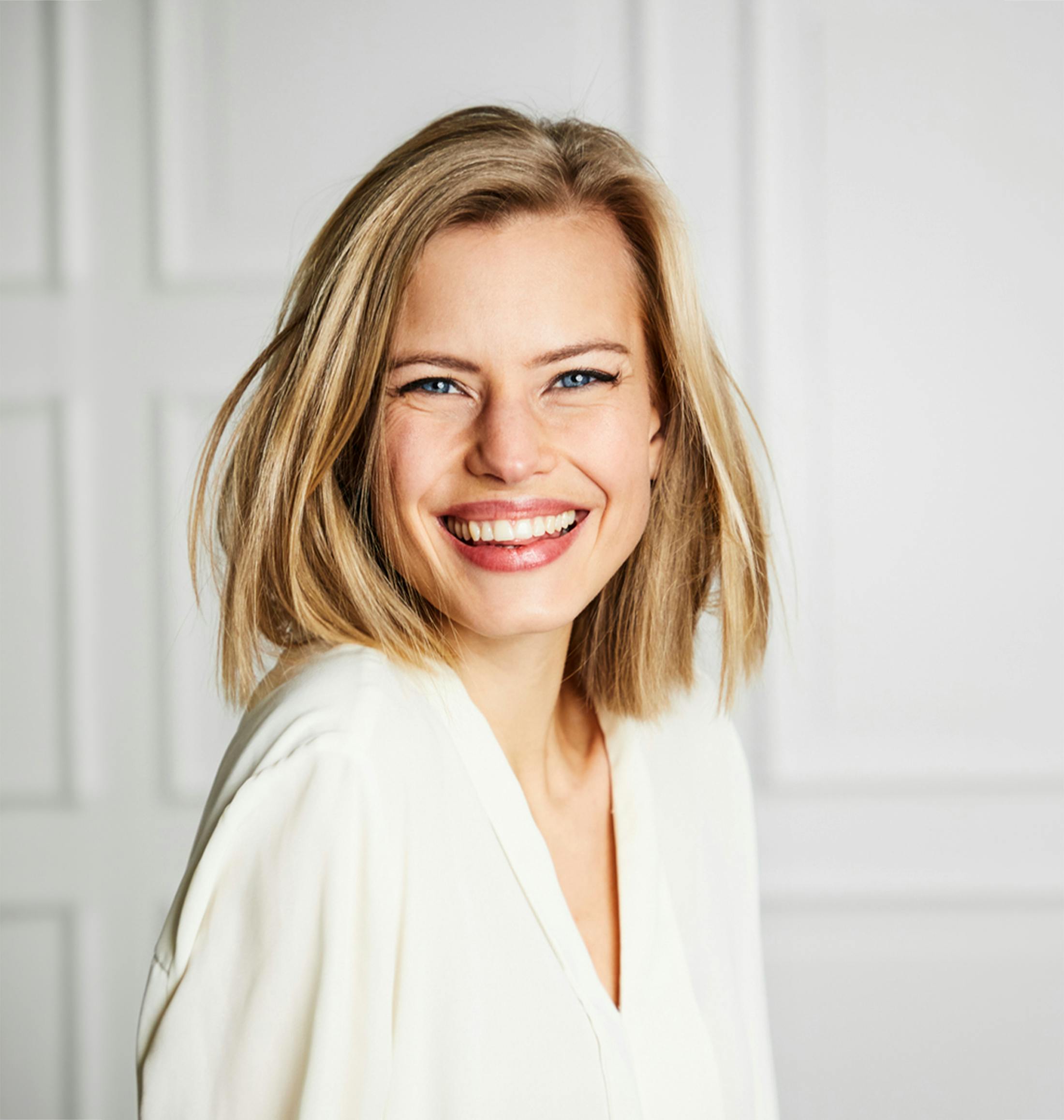 woman smiling