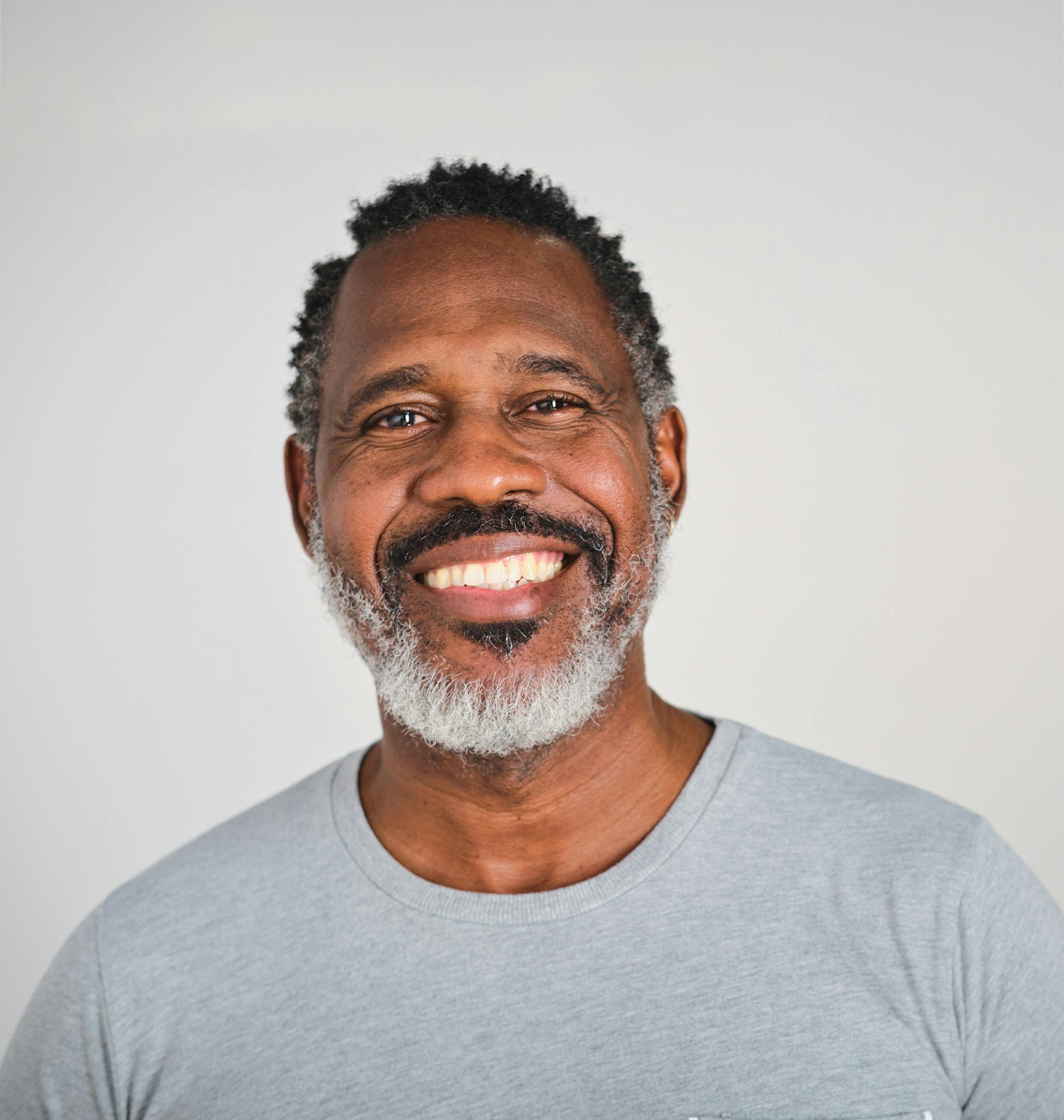 older man smiling