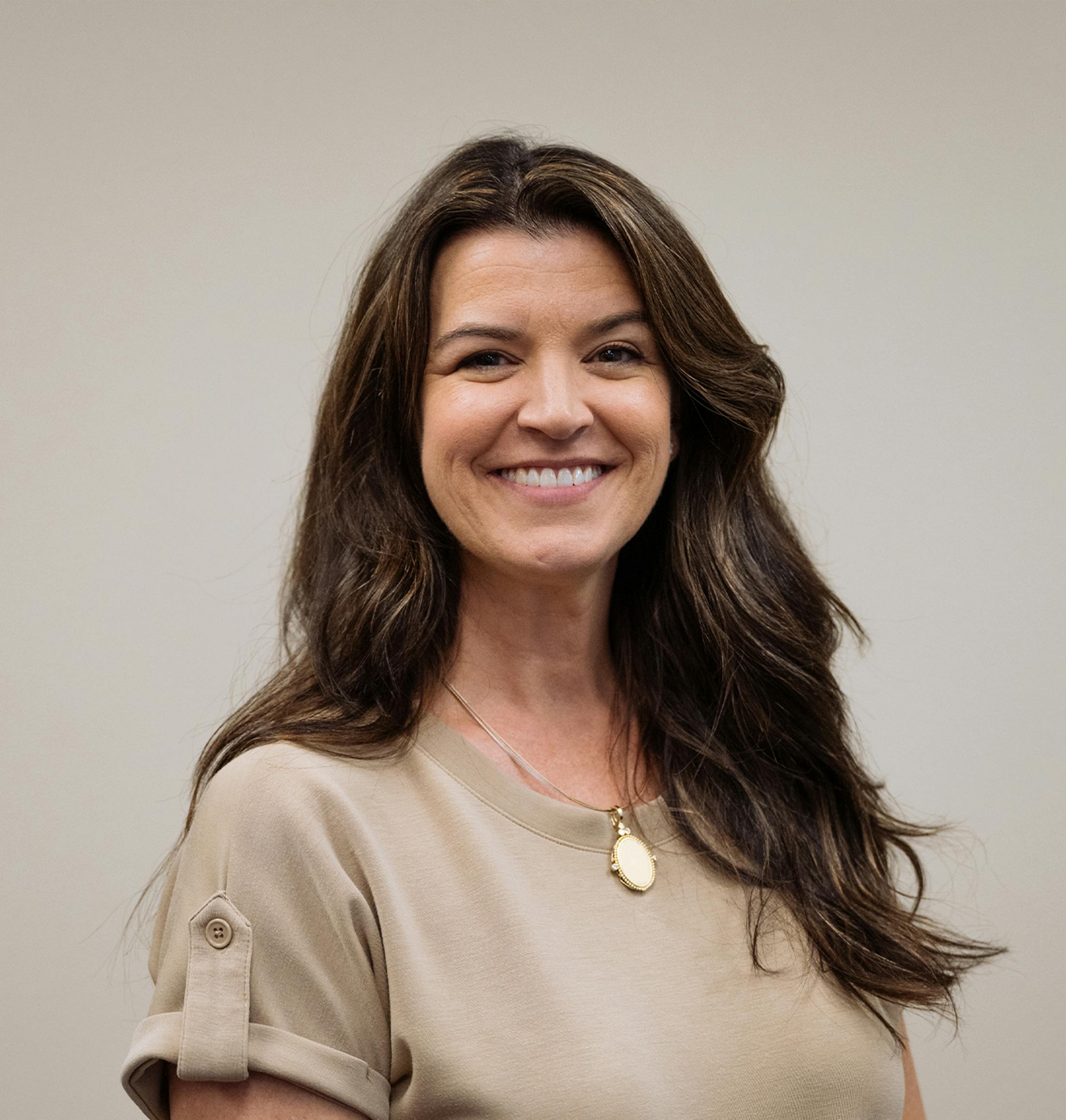 woman smiling