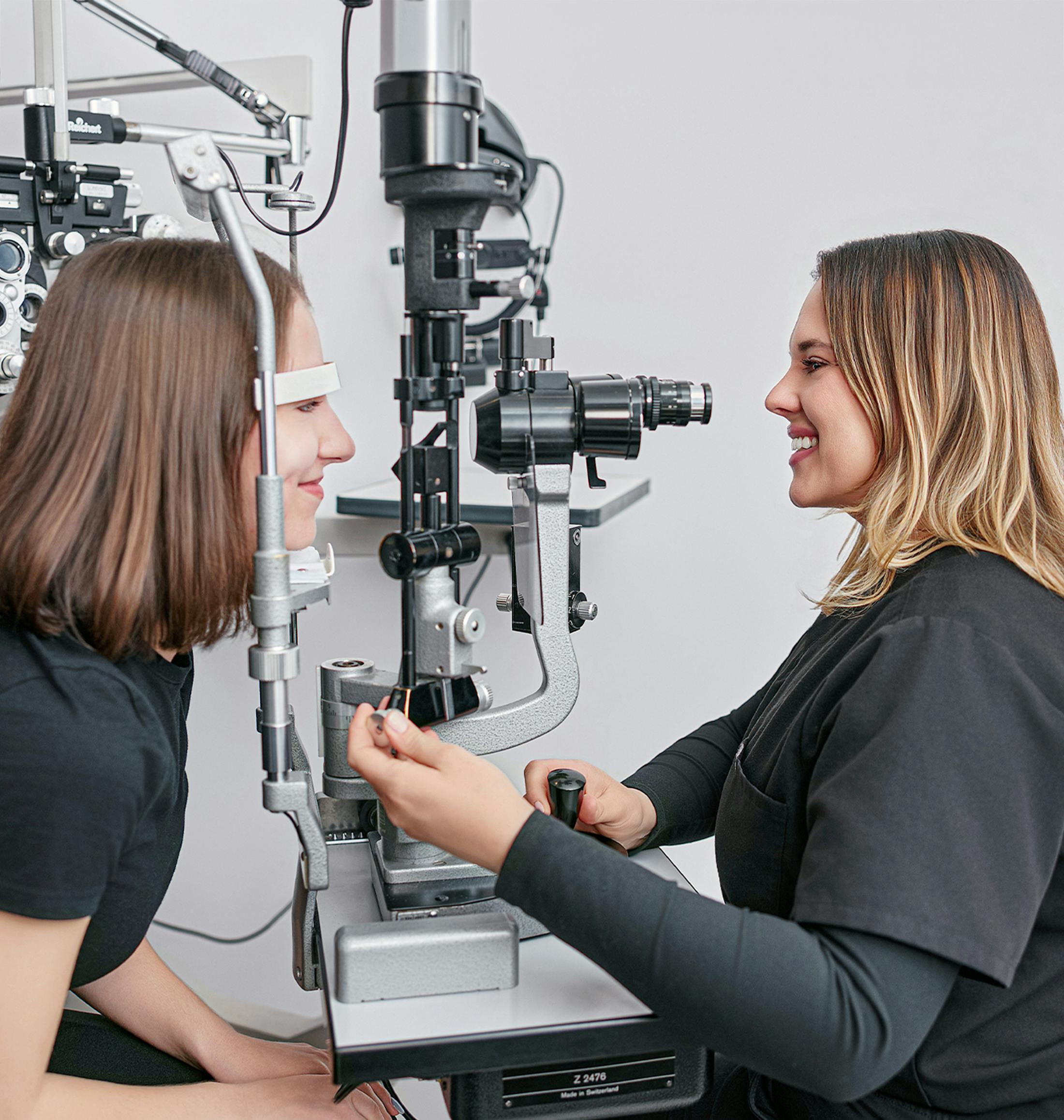 doctor examining a patient