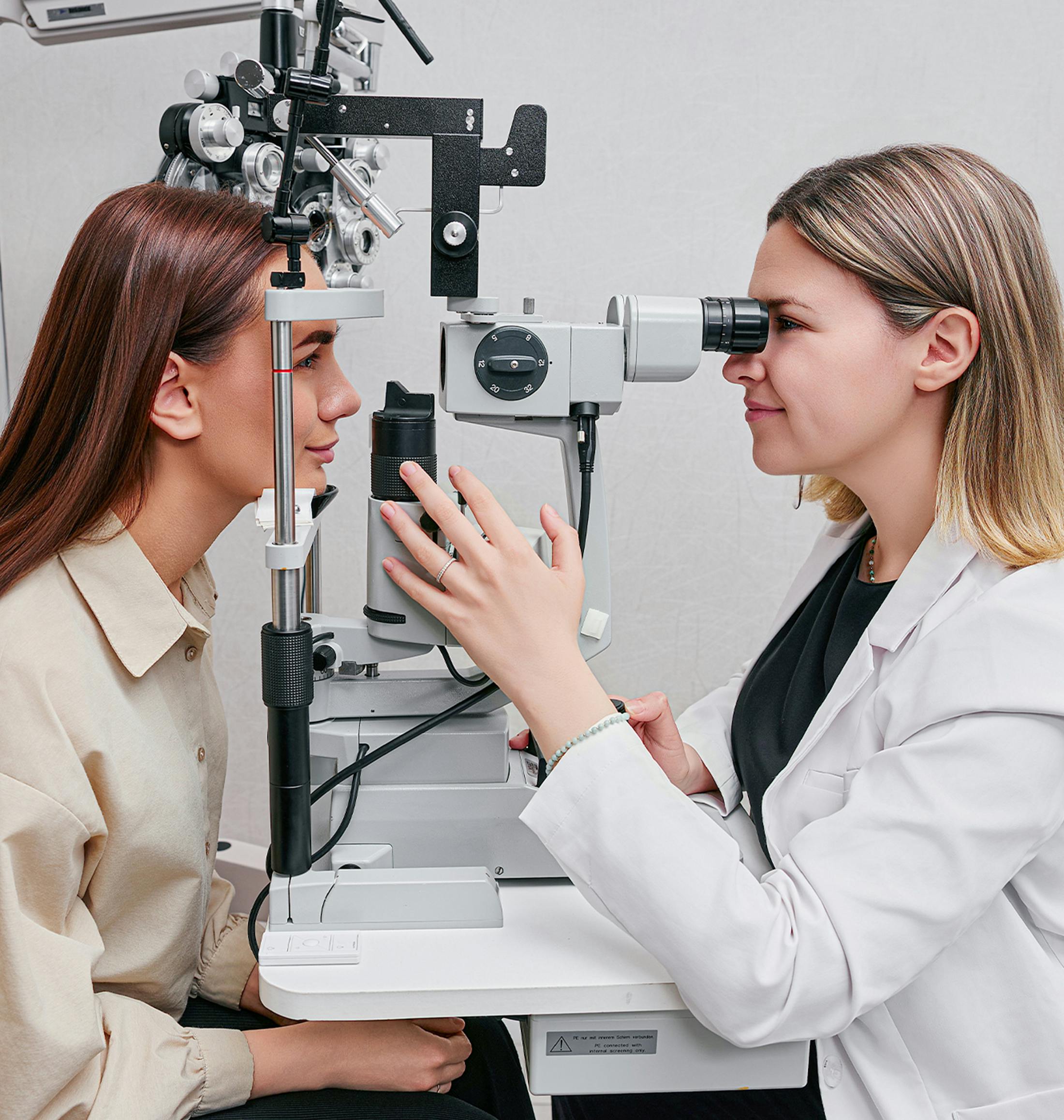 doctor examing a patient
