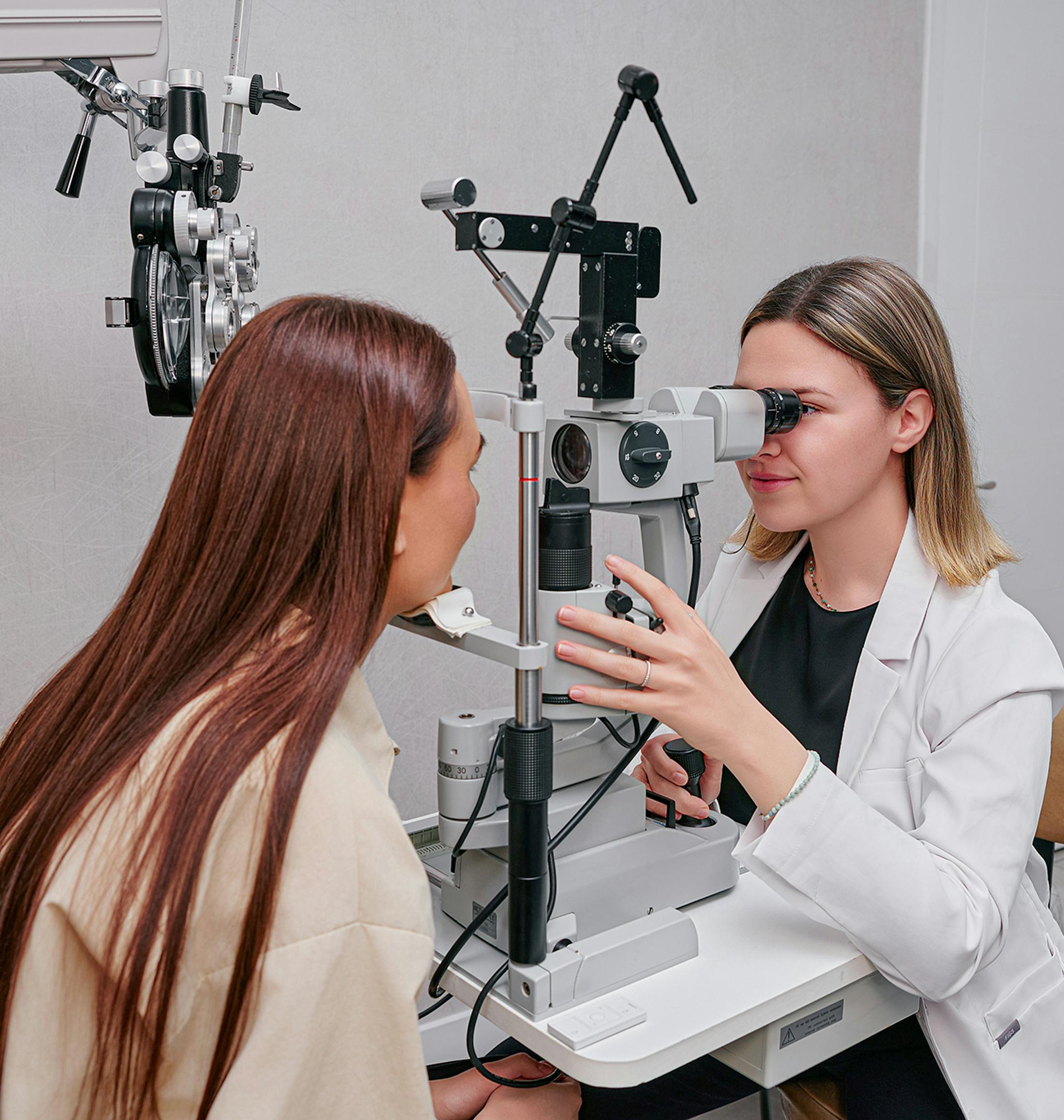 doctor examining a patient