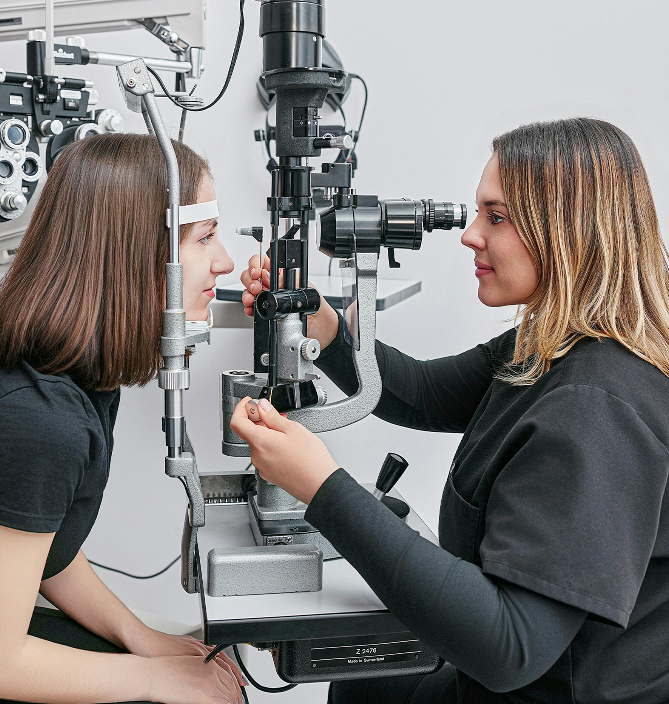doctor examining a patient