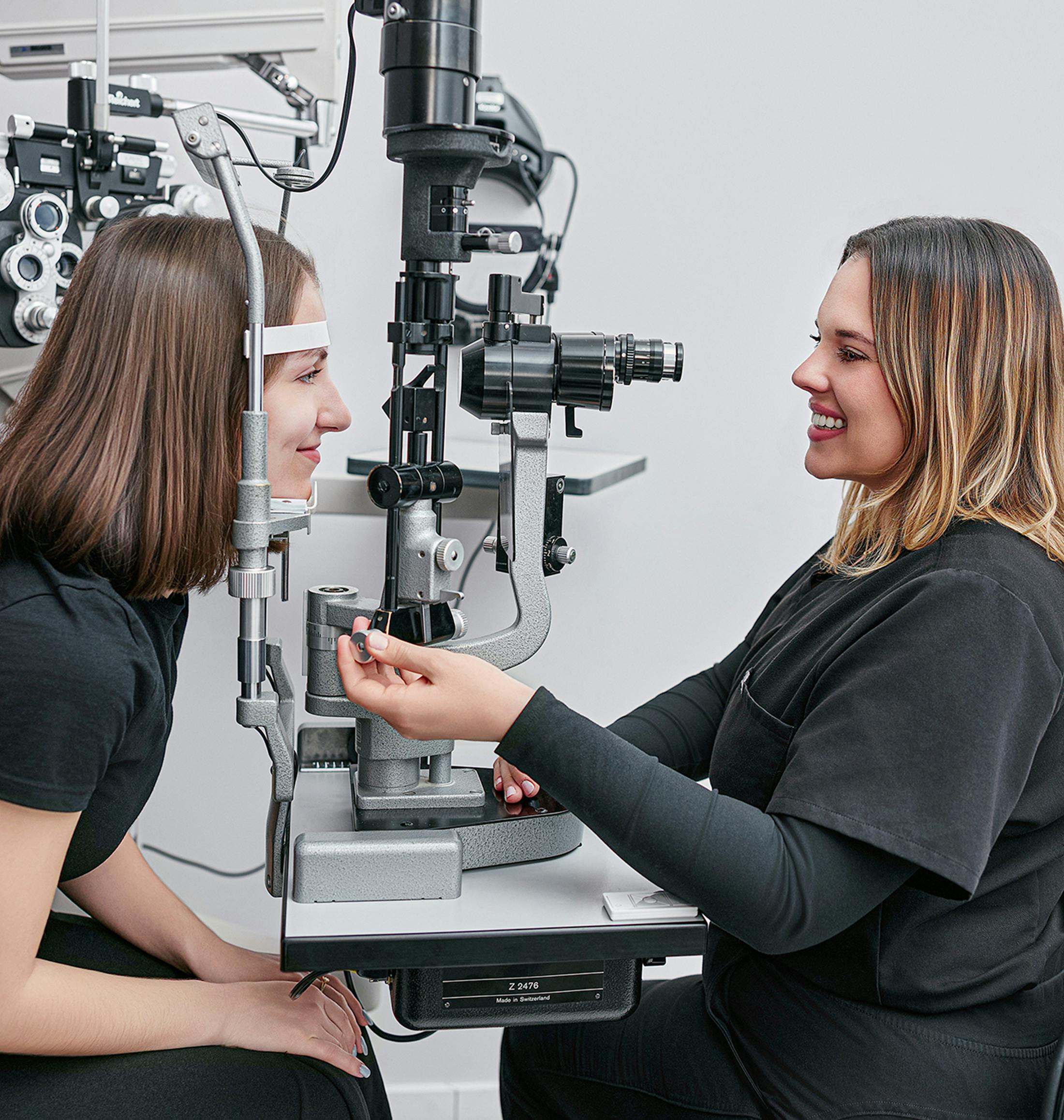 doctor examining a patient