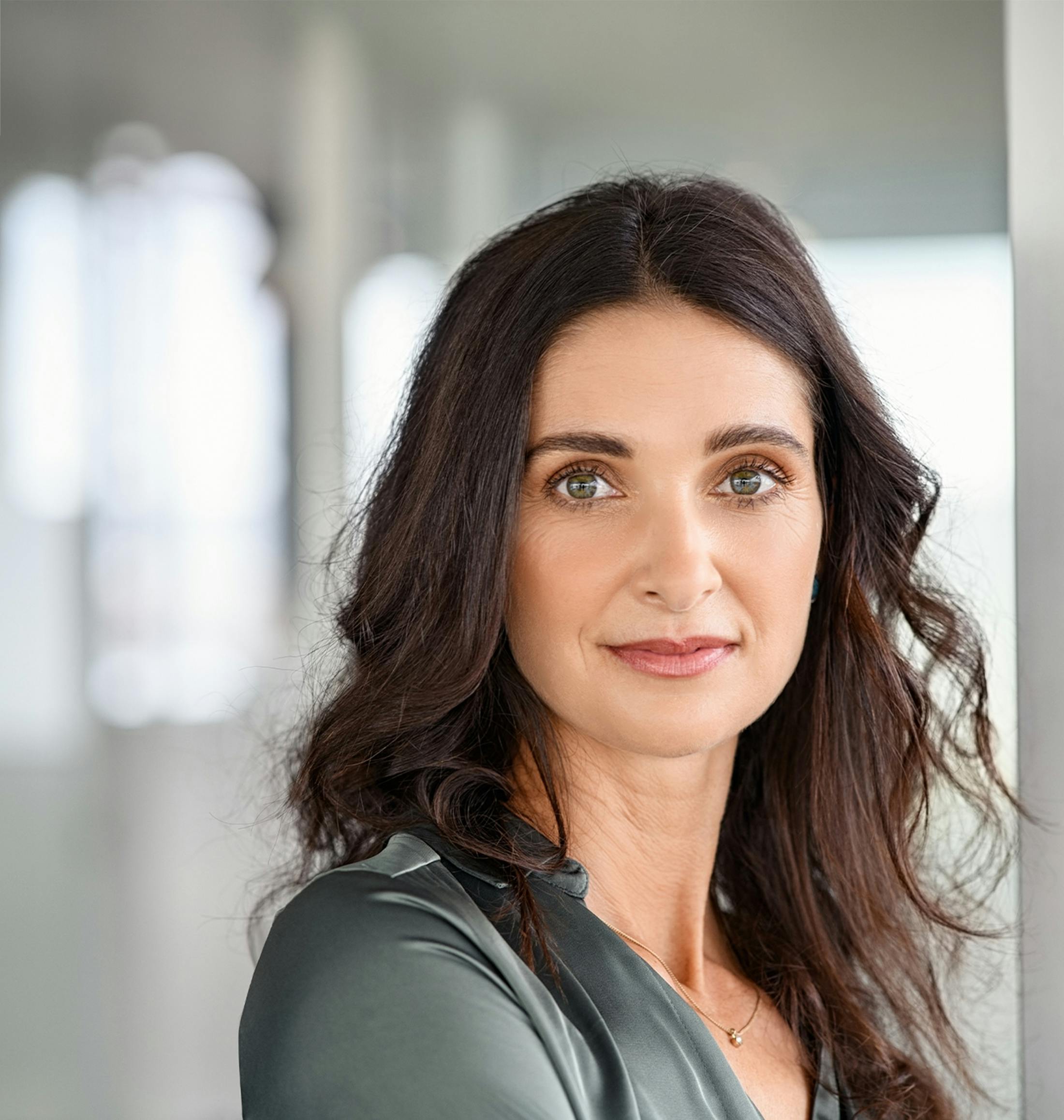 woman smiling