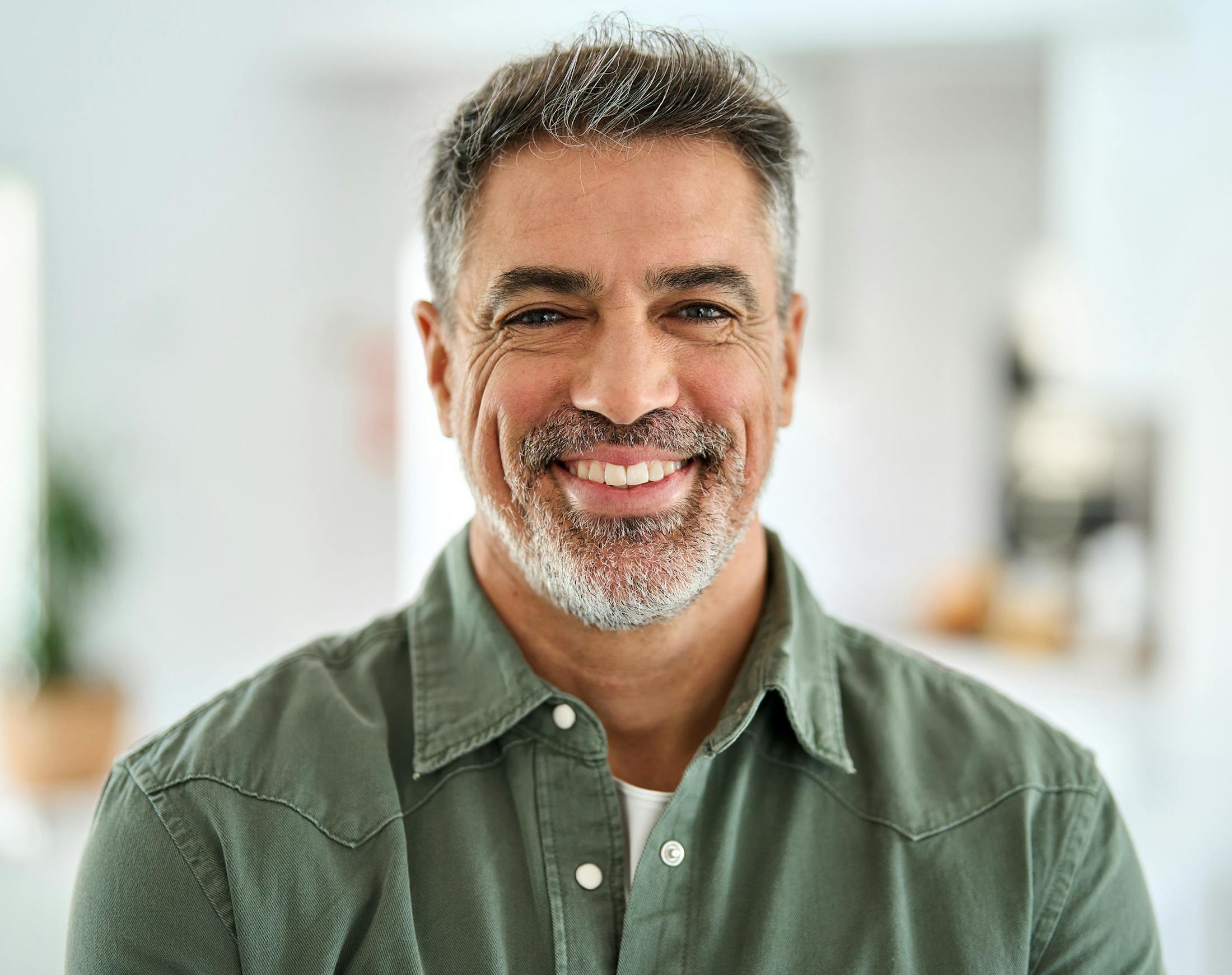 man smiling