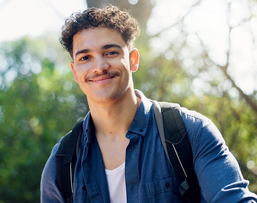man smiling