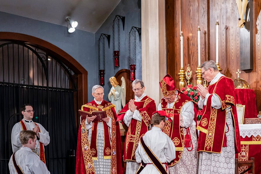 Servants of the Holy Family community at an ordination