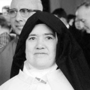 Actual photo of Lucy #2 as a Carmelite nun. (photo given to company for age regression process)