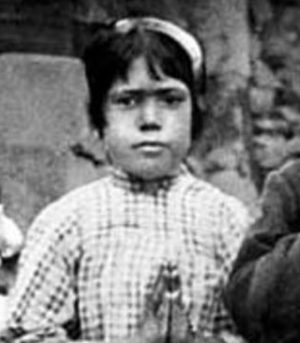Actual photo of Lucy about 10 years old.