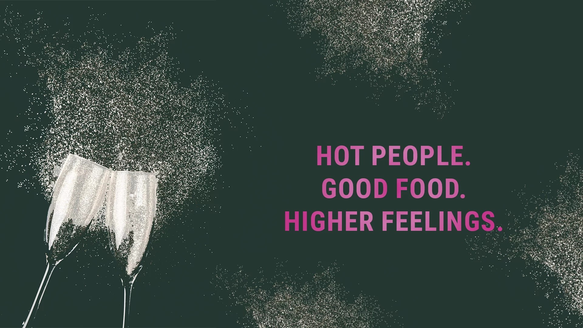 Flyer vom Restaurant White Marmot auf Corviglia mit der Aufschrift "Hot People. Good Food. Higher Feelings".