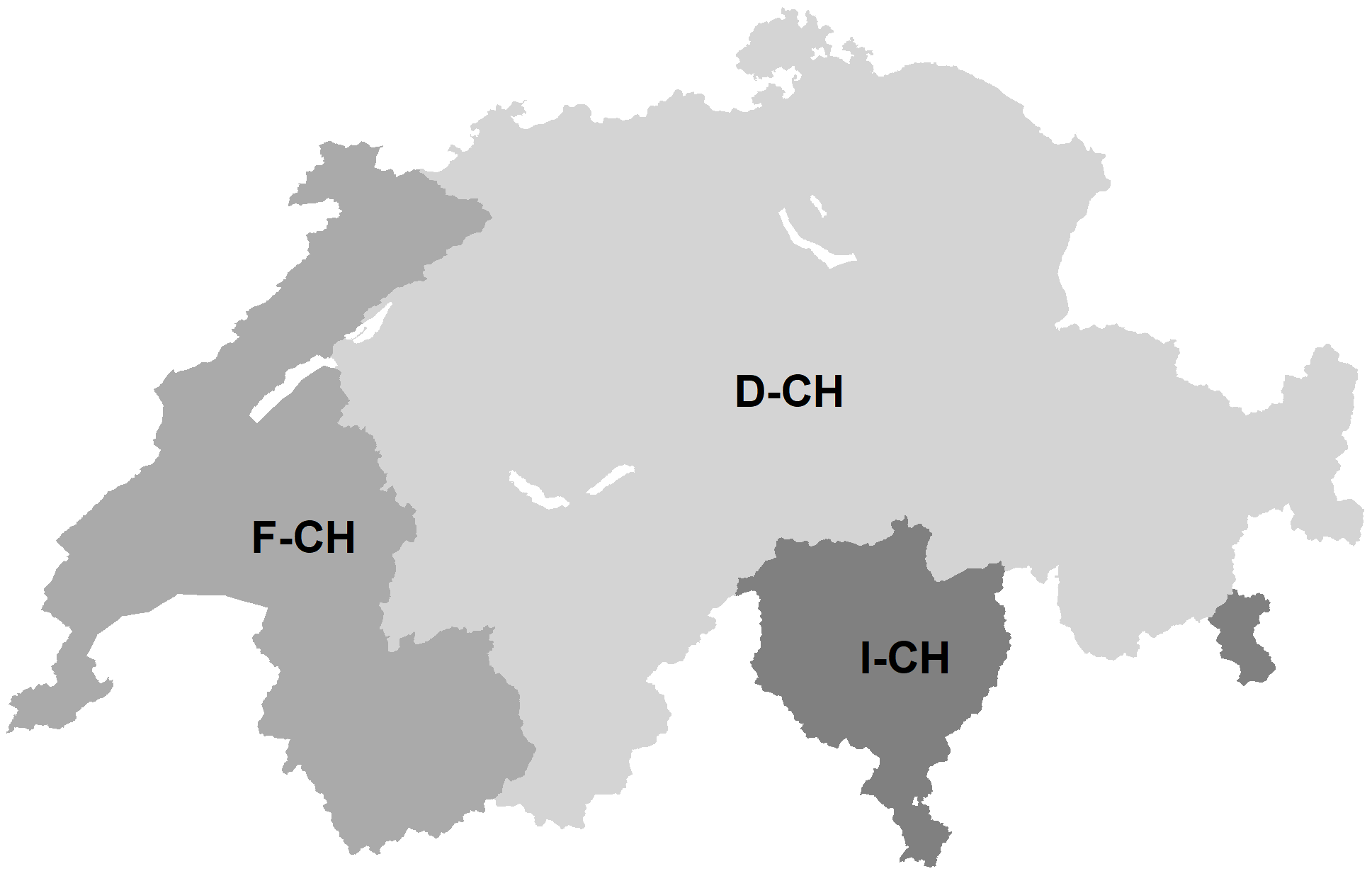 Sprachregionen Schweiz