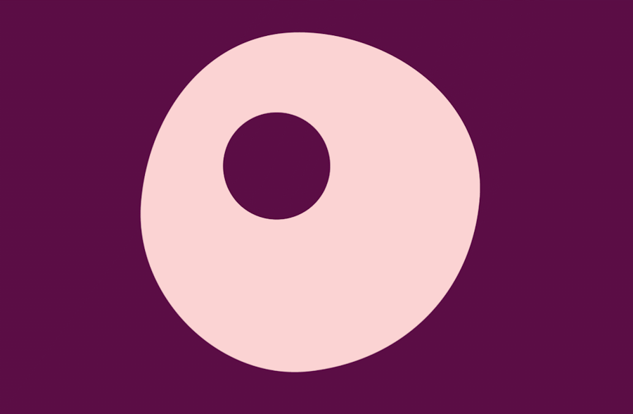 what is PMS? : Animated egg cell turning into a frowning face.