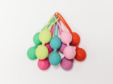 Multicoloured pelvic floor trainers