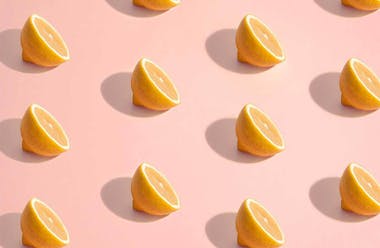 Cut in half lemons