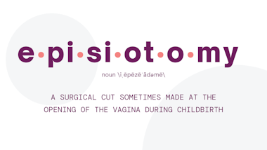 episiotomy written as a dictionary definition
