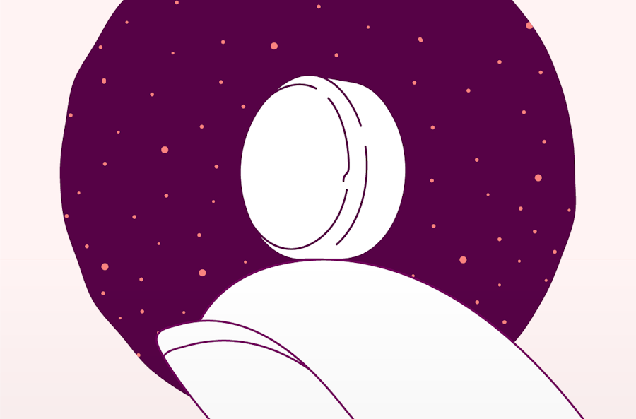 Illustration of Plan B balanaced on a finger against a purple background