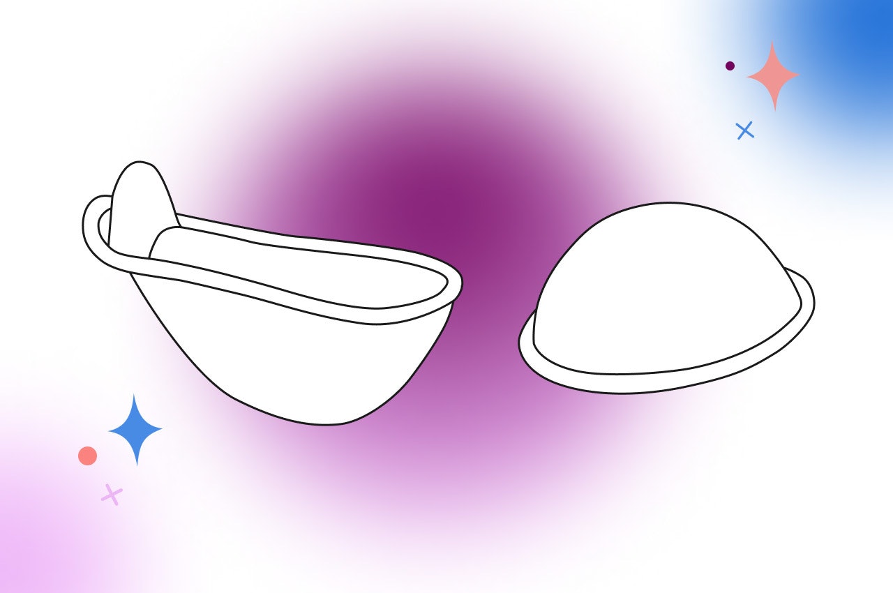 Illustration of diaphragm birth control