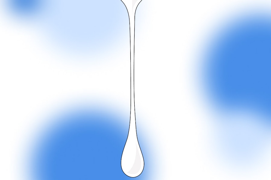 Illustration of pre-cum