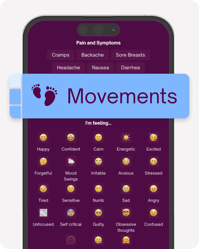 Follow Pregnancy Symptoms Tracker