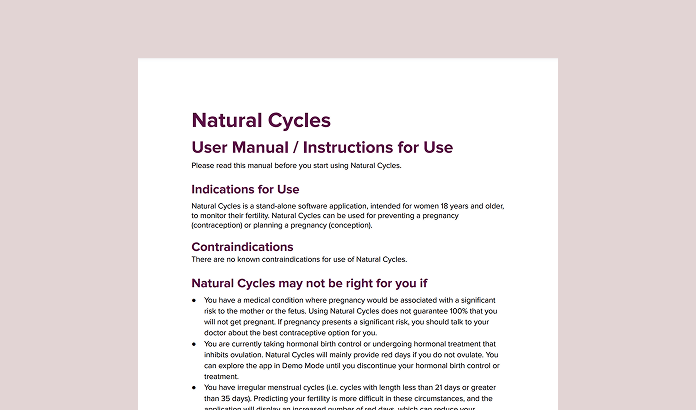 User manual