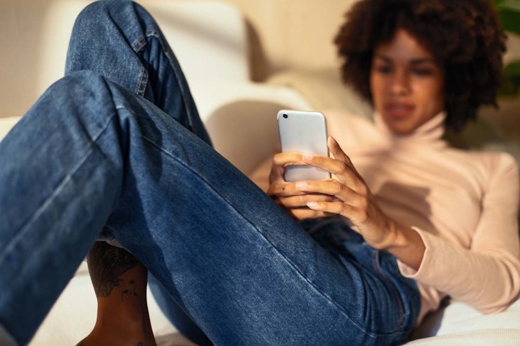Person looking at their phone