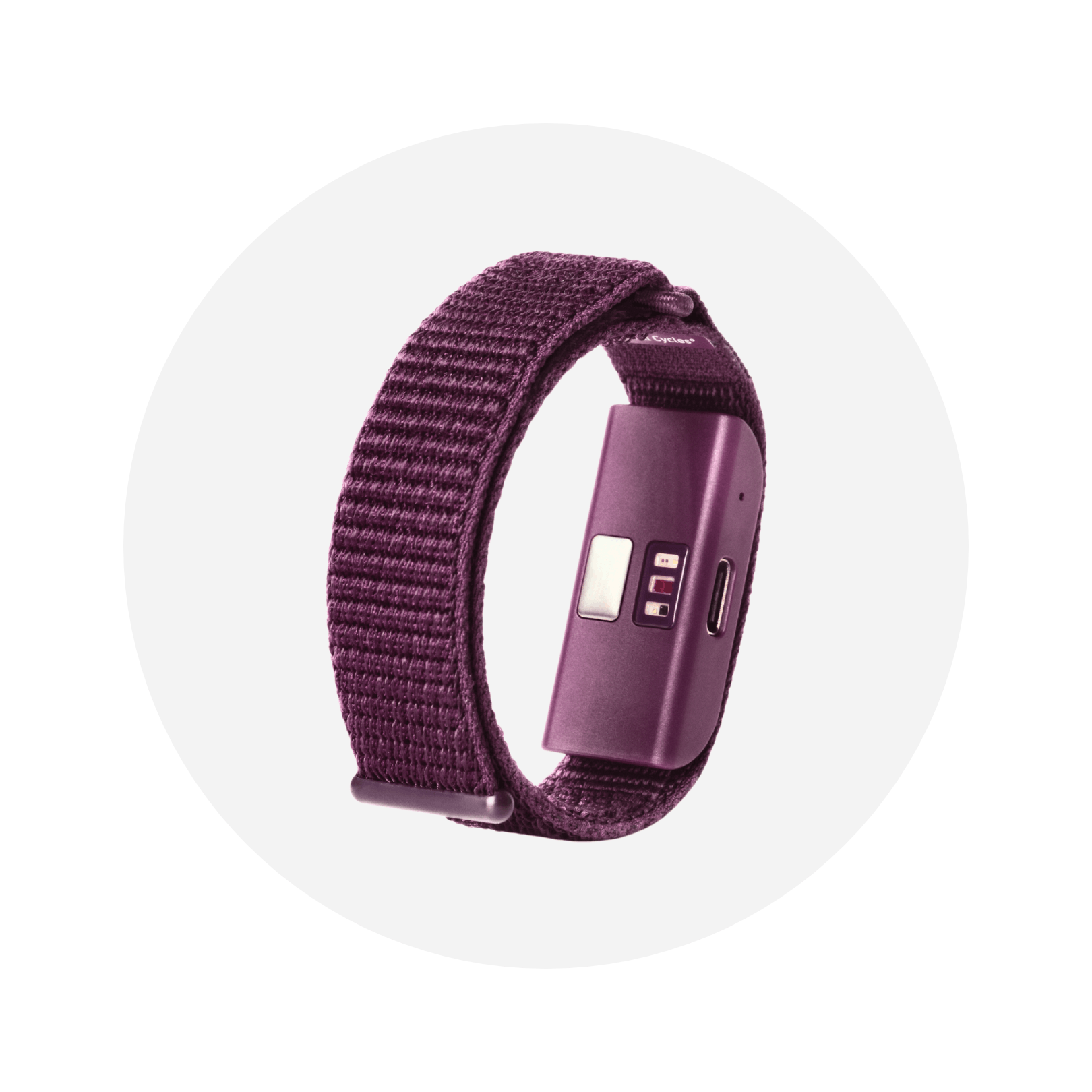 B1 NC° Band purple braclet purple bracelet with farbic wristband and temperature sensors