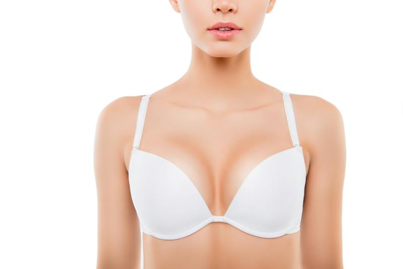 woman wearing a white bra