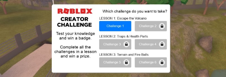 Roblox LESSON 1: Escape the Volcano - Jurassic World Creator Challenge