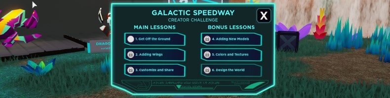 Roblox MAIN LESSONS - Galactic Speedway Creator Challenge
