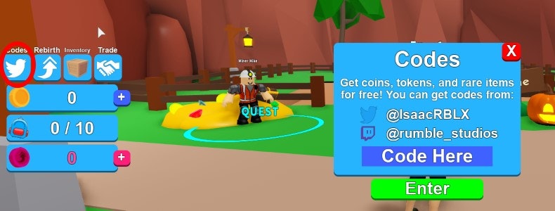 How to redeem Mining Simulator codes