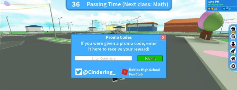 How to redeem Roblox High School 2 codes