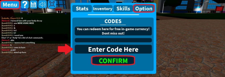 How to redeem Boku No Roblox: Remastered codes