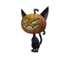 Pumpkin Black Cat Shoulder Pal image