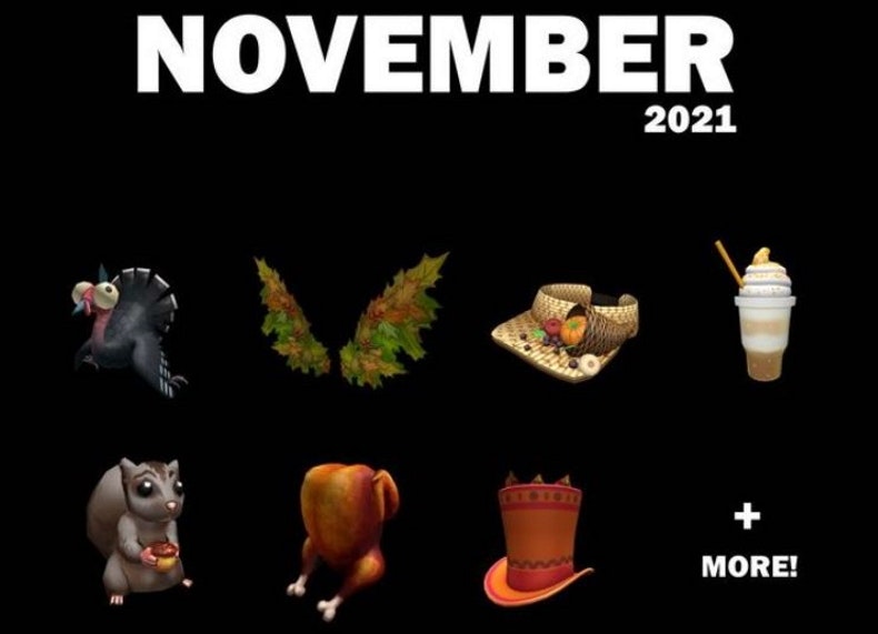 NEW Roblox November Gift Card Exclusive Items