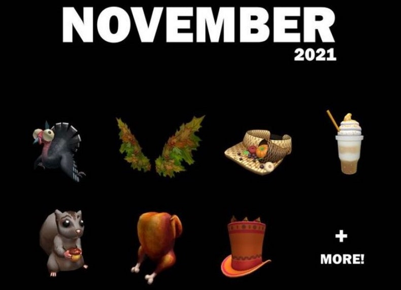 NEW Roblox November Gift Card Exclusive Items image