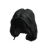 Roblox Wavy Middle Part - Black Accessory | Hair image