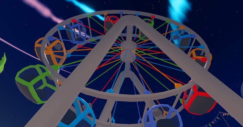 12. Use 2 Super Emotes on the ferris wheel image