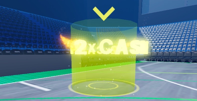 Perform a 2x Cash dunk in Liberty Court image
