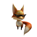 Roblox Too Cool Fire Fox Accessory | Hat image